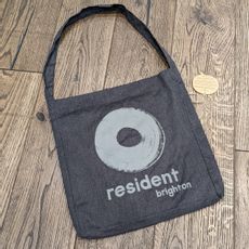 Recycled bag with popper (black)